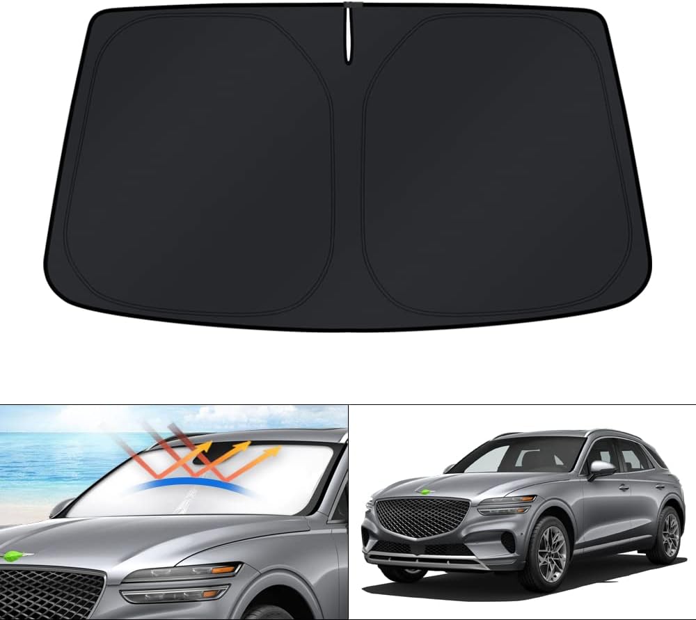 KUST Windshield Sun Shade for Toyota RAV4 2019-2022 2023 2024 2025 2026 Window Accessories Shade Sun Visor Cover Foldable Block UV Rays - Colors E