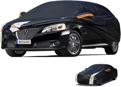 Large SUV Car Cover for Chevy Suburban 100% Waterproof All Weather, Heavy Duty Outdoor Full Exterior Covers Rain Sun Wind UV Protection. - Colors B