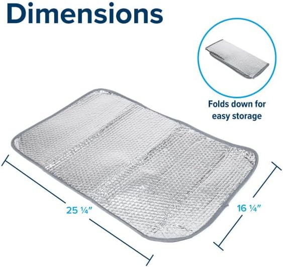Camco 45164 62" x 30" SunShield Reflective Window Cover