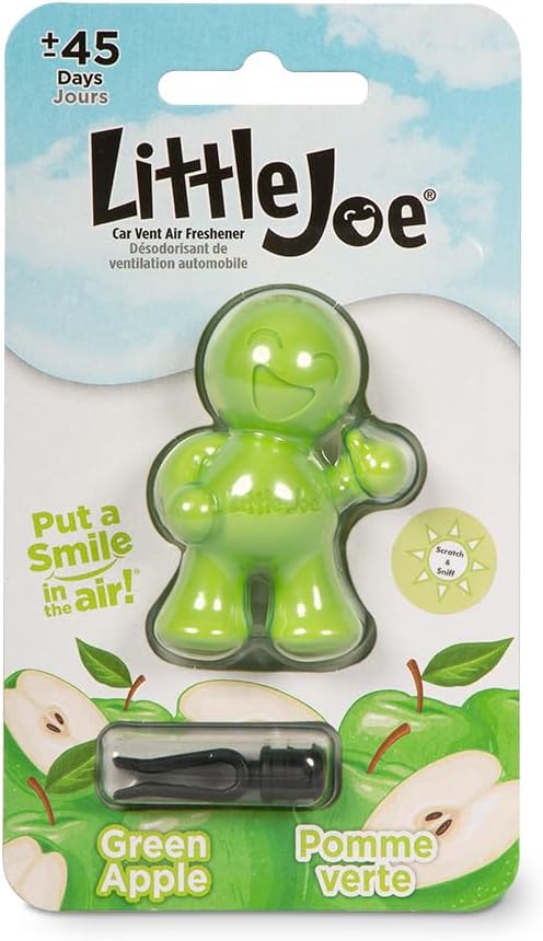 Little Joe 96401 New Car Scent Car Air Freshener Vent Clip, Fights Odors for up to 45 Days, Long-Lasting Freshness, Cute Car Odor Eliminator, Pack of 1