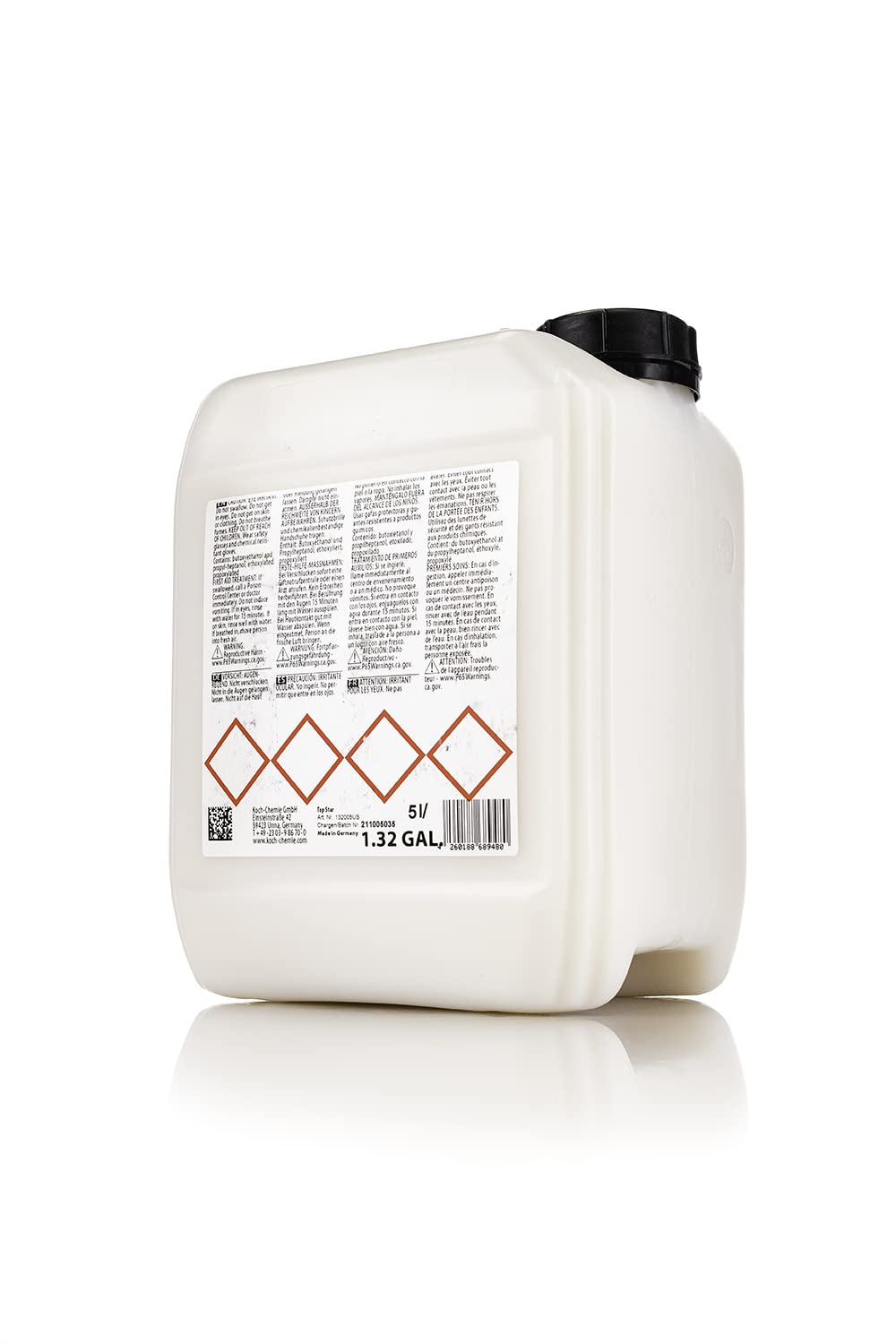 KOCHCHEMIE TS - Top Star - Interior Plastic and Vinyl Conditioner, UV Protection, Interior Plastic, Dash, Vinyl & Leather, Like New OEM Finish (1 Liter)