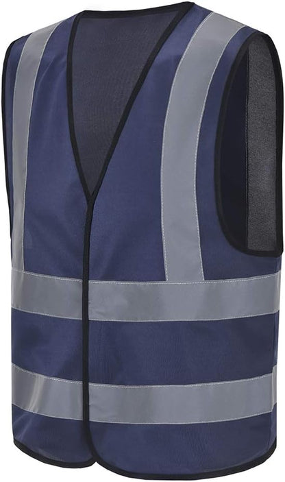 AYKRM 12 colour High visibility viz vest hi vis viz reflective work construction safety vest (XS-8XL) - Colors A