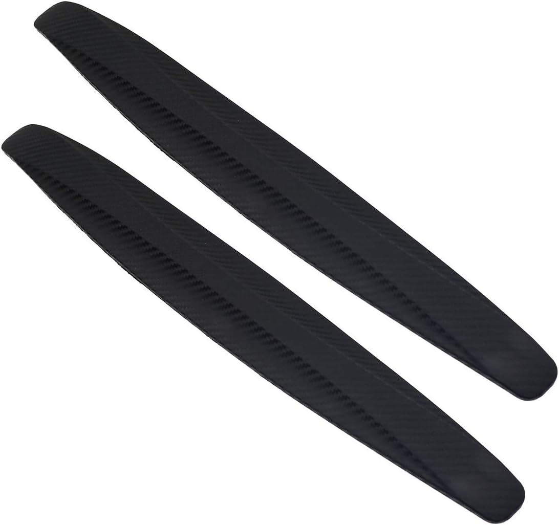 BokWin 4-Packs Black Anti-Collision Patch Bumper Guard Strip Anti-Scratch Bumper Protector Trim Universal for Cars SUV Pickup Truck