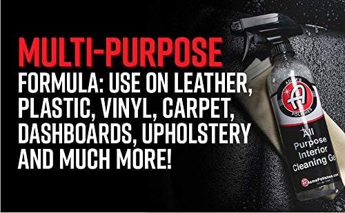 Adam's All Purpose Interior Cleaning Gel - Car Interior Cleaning For Interior Detailing Leather Seats, Vinyl Carpet, Upholstery, Plastic & Rubber Surfaces