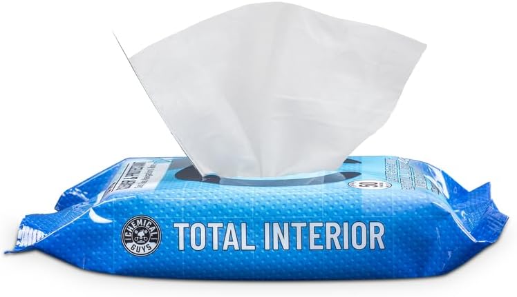 Chemical Guys Canister Wipes - Total Interior Cleaner & Protectant, Great For Cars, Trucks, SUVs, RVs, & More (60 Ct)