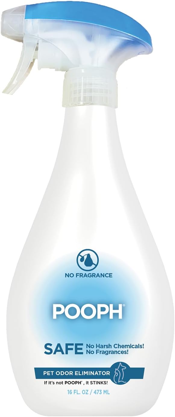 Pooph Pet Odor Eliminator, 32oz - Eliminates Odors at the Molecular Level, Dogs, Cats, Freshener, Eliminator, Urine, Poop, Pee, Deodorizer, Nature’s, Puppy, Fresh, Clean, Furniture, Potty