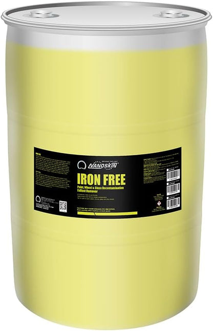 Nanoskin IRON FREE Paint, Wheel and Glass Decontamination Fall Out Remover 1 Gallon - Removes Iron Particles in Car Paint, Motorcycle, RV & Boat | Use before Clay, Wax or Car Wash for Car Detailing