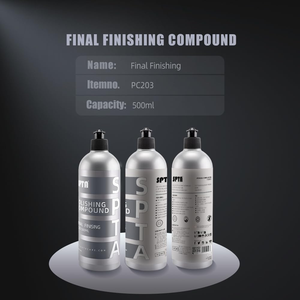 Mix Polishing Compound, SPTA 4.06oz (120ml) Polishing Compound Car Scratch & Swirl Remover Rubbing Compound & Finishing Polish Buffing Compound Swirl Remover for Cars Automotive Paint Correction