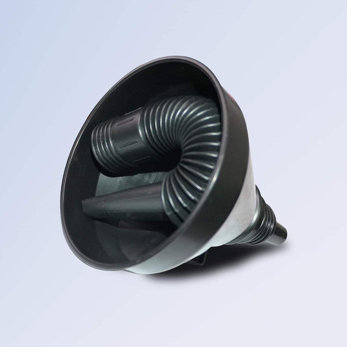 Plastic Oil Funnels for Automotive Use Set of 5, Large Flexible Fuel Funnel with Long Hose for Gas Transfer,Wide Mouth Gasoline Funnels for Cars Boat Canning and Bottle