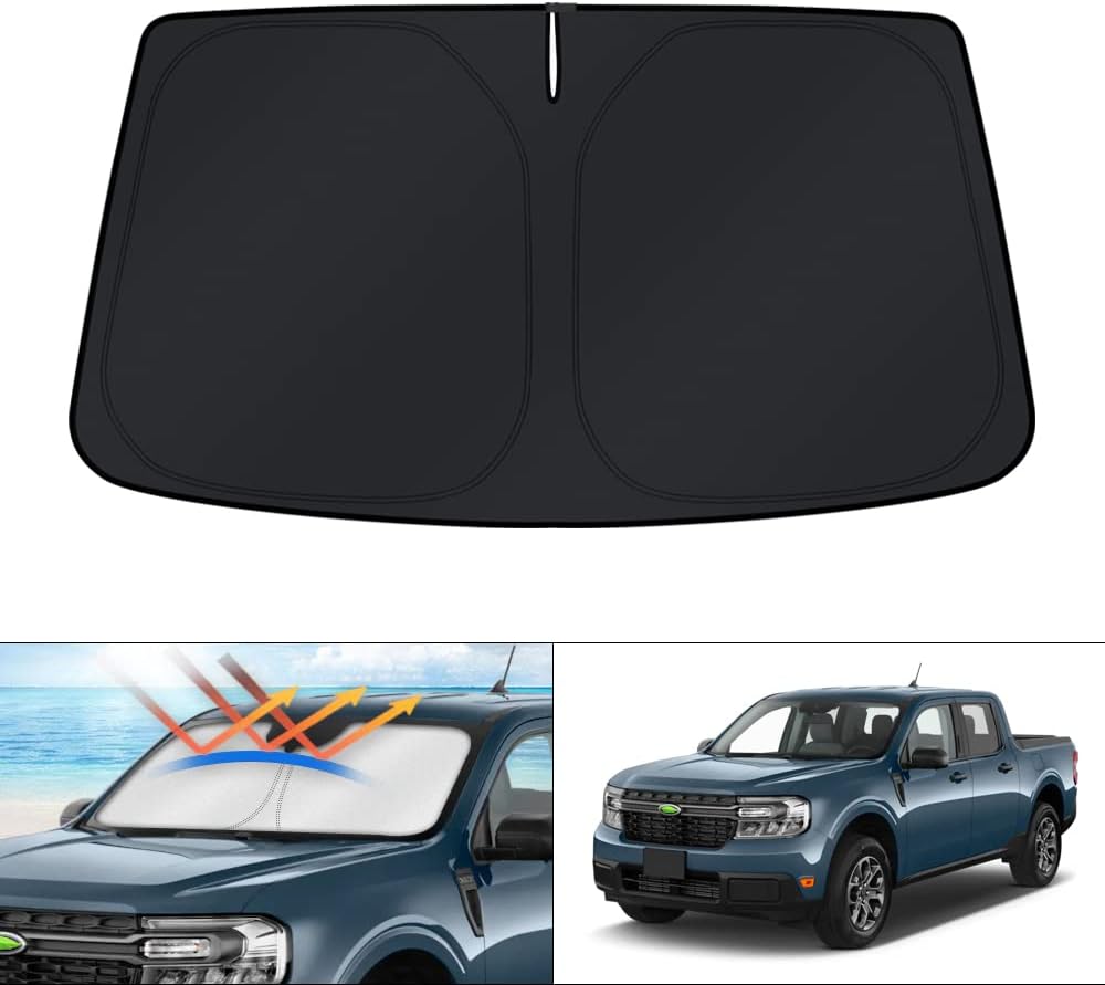 KUST Windshield Sun Shade for Toyota RAV4 2019-2022 2023 2024 2025 2026 Window Accessories Shade Sun Visor Cover Foldable Block UV Rays - Colors E