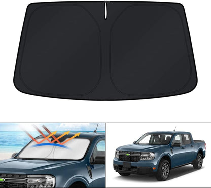 KUST Windshield Sun Shade for Toyota RAV4 2019-2022 2023 2024 2025 2026 Window Accessories Shade Sun Visor Cover Foldable Block UV Rays - Colors E