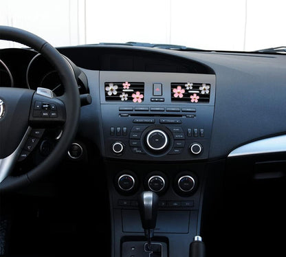Car Air Freshener Vent Clips for Women 8 Pieces Cute Car Vent Clips Decorations Daisy Flower Car Accessories Air Freshener Clips for Christmas Anniversary Girls Gift (8 pcs white pink)