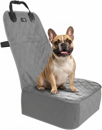 Active Pets Dog Car Seat Cover, Waterproof Front Seat Protector for SUV Truck Sedan, Pet Safety Travel Comfort System with Universal Fit, Black