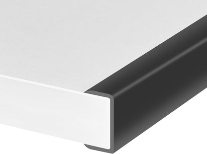 Rubber Edge Trim, Self-Adhesive Rubber Edge Trim, Edge Protector for Sheet Metal, EPDM Material, Fit 1/16"(1.0mm), Length 10Ft, Black Color, U Channel Edge Trim - Colors A