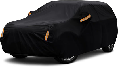 NEVERLAND Sedan Car Cover Waterproof Heavy Duty All Weather Protection Snow Anti-UV Windproof Outdoor Full Car Cover Fit for Automobiles BMW/Mercedes-Benz/Honda（for Car Size:183''L x 70''W x 59''H）