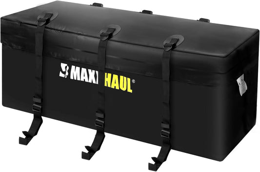 MaxxHaul Rooftop Cargo Bag 15 Cu Ft - Waterproof Universal Car Roof Carrier with Luggage Lock - No Rack Needed - Anti-Slip Mat - 100 lb Capacity - for Cars & SUV's (50719)