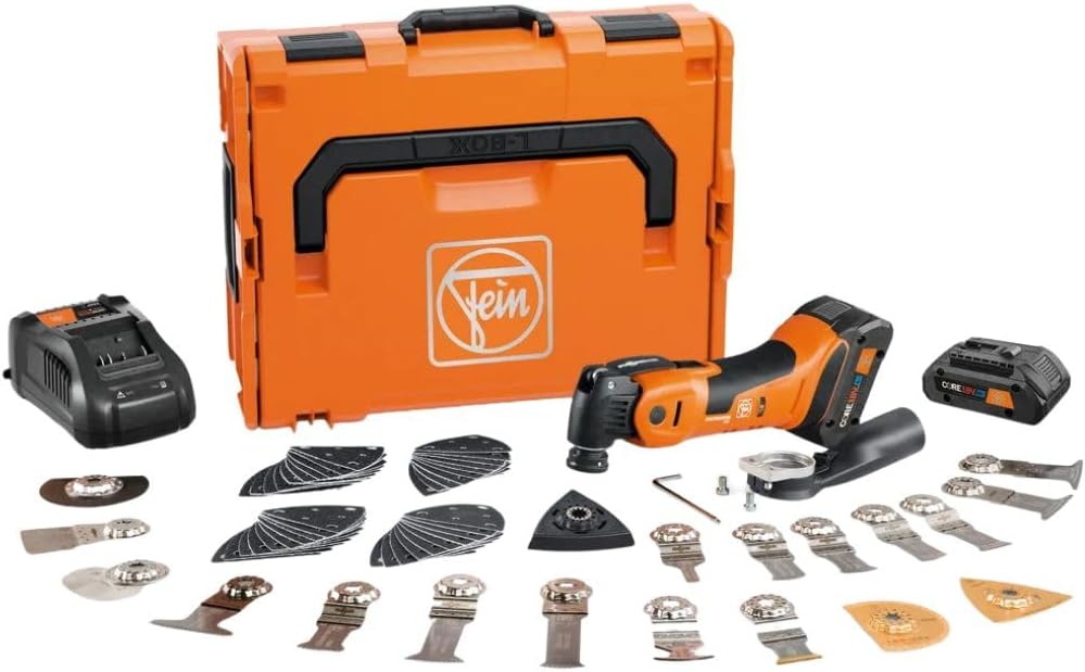 Fein Cordless MultiMaster AMM 700 1.7 Q Autoglas AS for Automotive Repairs, Windshield Removal and Car Body Work - QuickIn System, AMPShare/Bosch 18V Battery Compatible - 71293762090