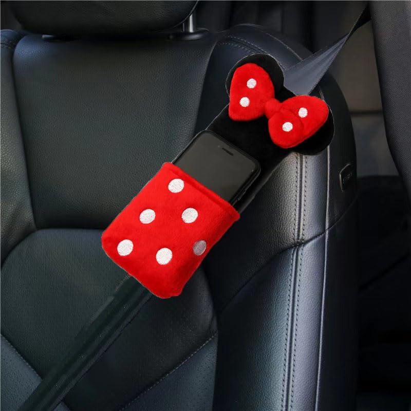 Seat Belt Cover Pad for Man, Cute Seatbelt Covers, Cute Cartoon Car Seat Belt Cover Pads, Car Seat Shoulder Strap Pads, Seatbelt Cushion, Car Seat Strap Covers for Boys Girls (MN)