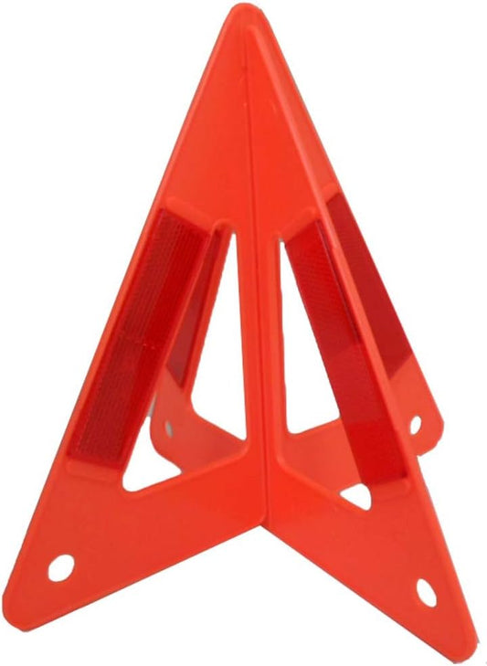3 Piece 3D Plastic Warning Triangle for Road Safety and Emergency || High Visibility and Economical || Great for Laymen Use