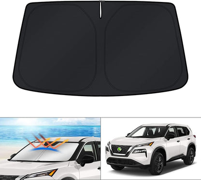 KUST Windshield Sun Shade for Toyota RAV4 2019-2022 2023 2024 2025 2026 Window Accessories Shade Sun Visor Cover Foldable Block UV Rays - Colors E