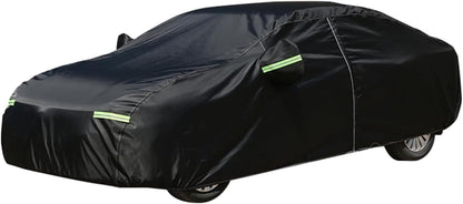 Car Cover for Sedan Waterproof Outdoor Car Covers Rain Snow UV Protection Universal Fit for Sedan Length 178-185 inch