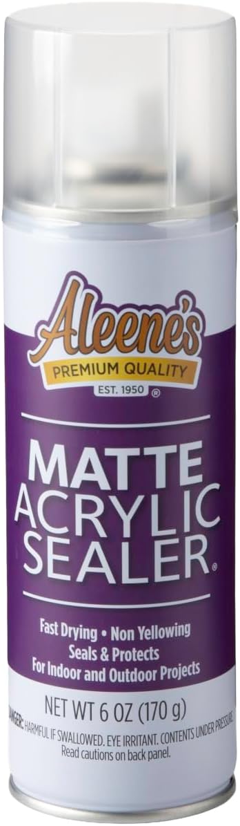 Aleene's 26412 Spray Gloss Finish, 6 Oz Acrylic Sealer, Original Version, Clear - Gloss