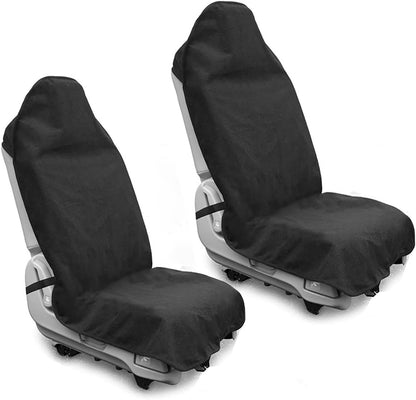Waterproof Sweating Car Seat Cover for Post Gym Workout, Running, Swimming, Beach and Hiking, Universal Fit Non-Slip Towel Bucket Seat Protector for Cars SUV Trucks, Machine Washable (Grey)