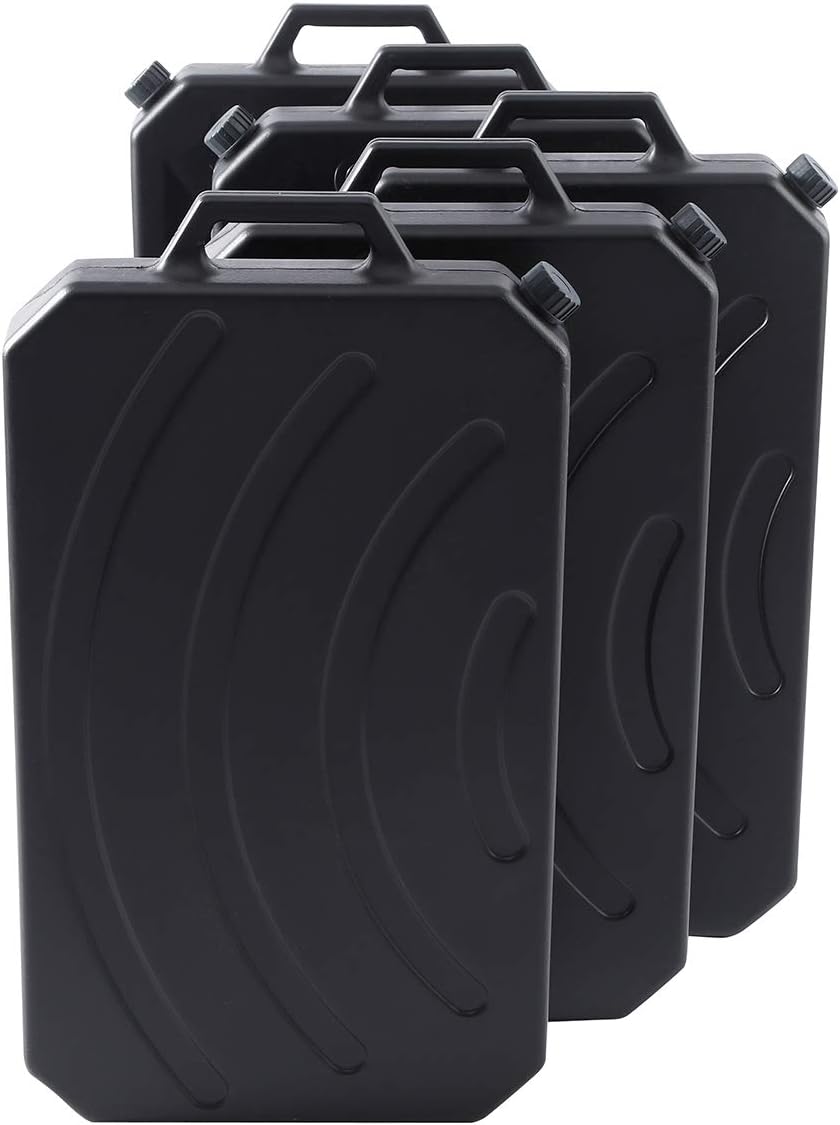 XFMT Oil Drain Pan 10 Quart Low Profile Oil Drain Container for Oil Change, Panel Groove Design, with Portable Handle & Sealing Caps, Universal Fit For Motorcycle Car ATV
