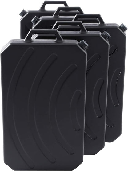 XFMT Oil Drain Pan 10 Quart Low Profile Oil Drain Container for Oil Change, Panel Groove Design, with Portable Handle & Sealing Caps, Universal Fit For Motorcycle Car ATV