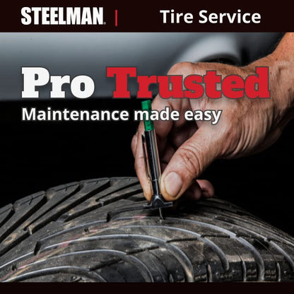 Steelman Color Coded Tread Depth Gauge, Quickly Identifies Amount of Tread on Tires, Reads in MM and 32nds