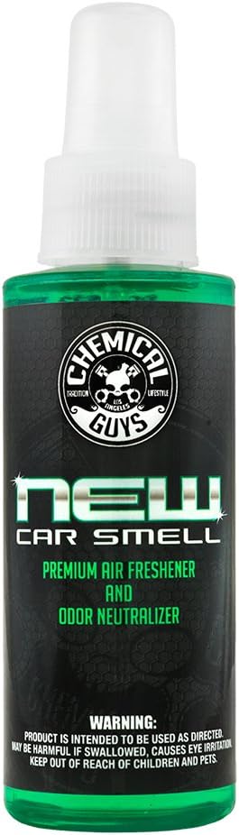 Chemical Guys New Car Smell Air Freshener and Premium Odor Eliminator Refreshes & Neutralizes Odors, Great Car Fresheners for Trucks, SUVs, RVs, and More - 16 Fl Oz (Pack of 2)