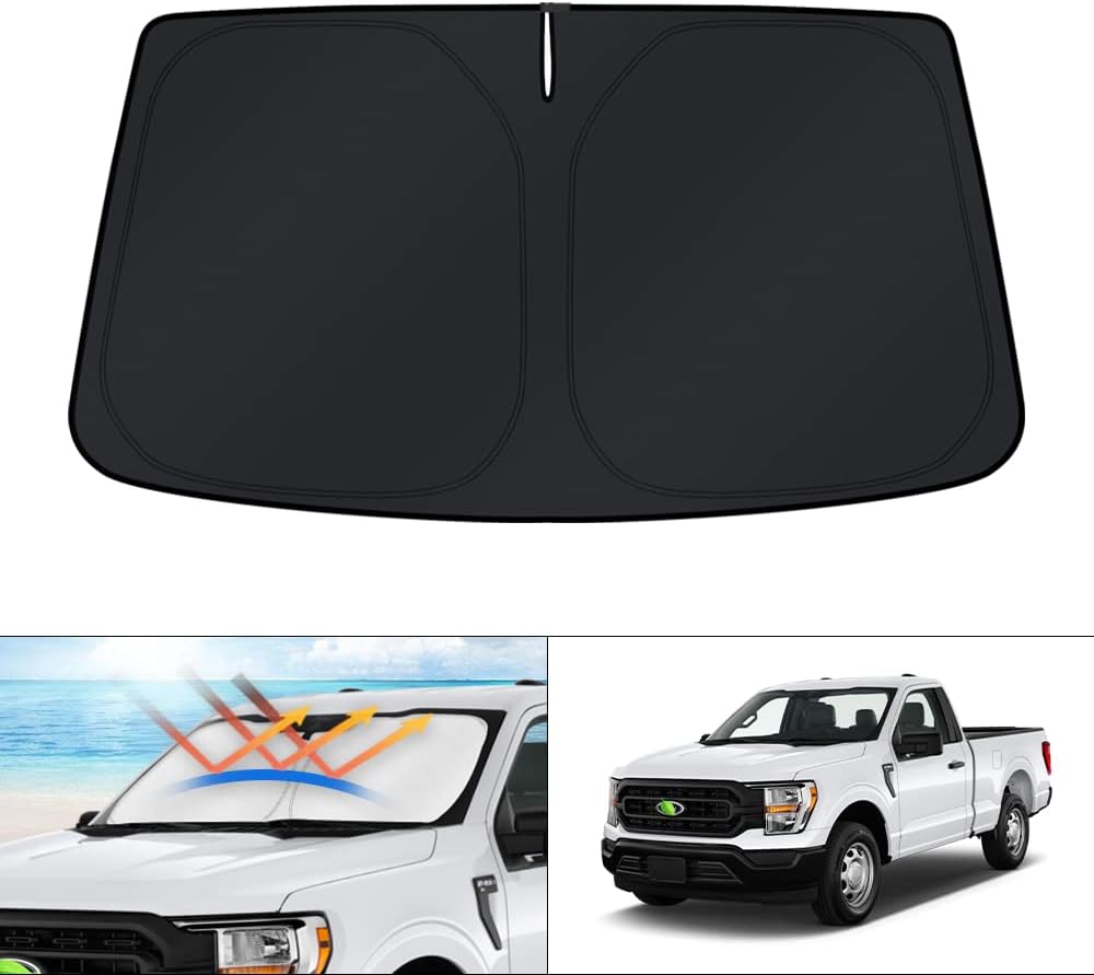 KUST Windshield Sun Shade for Toyota RAV4 2019-2022 2023 2024 2025 2026 Window Accessories Shade Sun Visor Cover Foldable Block UV Rays - Colors E