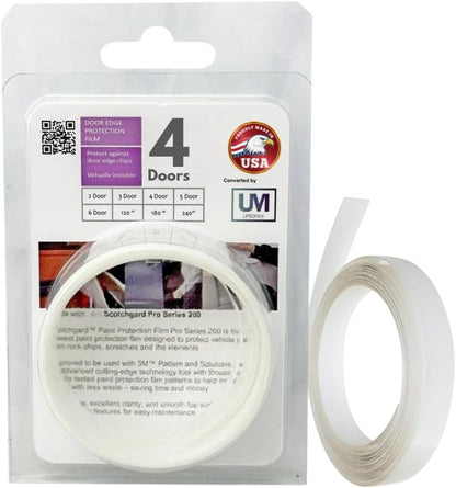 4 Door Edge Upromax Paint Protection Film PPF 8mil Precut Strips, Universal Fit Clear Tape Door Seal, Car Accessories Car Cover, Scotch Guard, Clear Tape, Door Protector, SUV