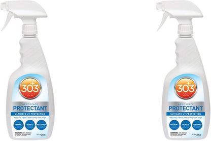 303 Products Aerospace Protectant Spray, UV Protection for Outdoor Surfaces – Protects Vinyl, Plastic & Rubber, Repels Dust & Dirt, Matte Finish, 10 oz