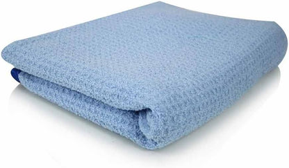 Chemical Guys Waffle Weave Gray Matter Microfiber Drying Towel - 25" x 36", Premium Blend Microfiber Towel with Soft-Banded Edging for Scratch-Free Car Drying, Ultra Absorbent
