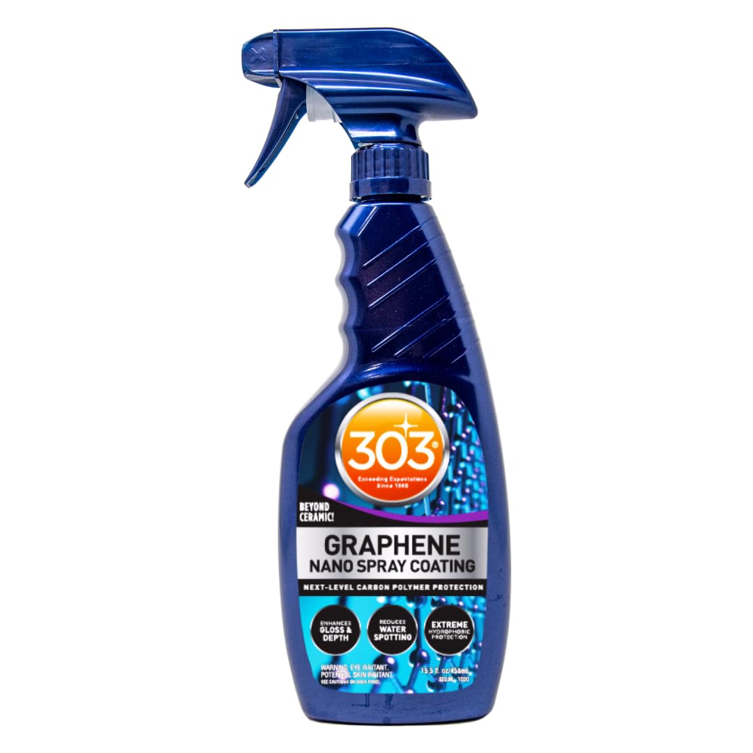 303 Products Graphene Nano Spray Coating for Cars, Advanced Graphene Coating Spray – Enhances Gloss & Depth, Water Repellent, UV Protection, Helps Prevent Scratches, 15.5 oz