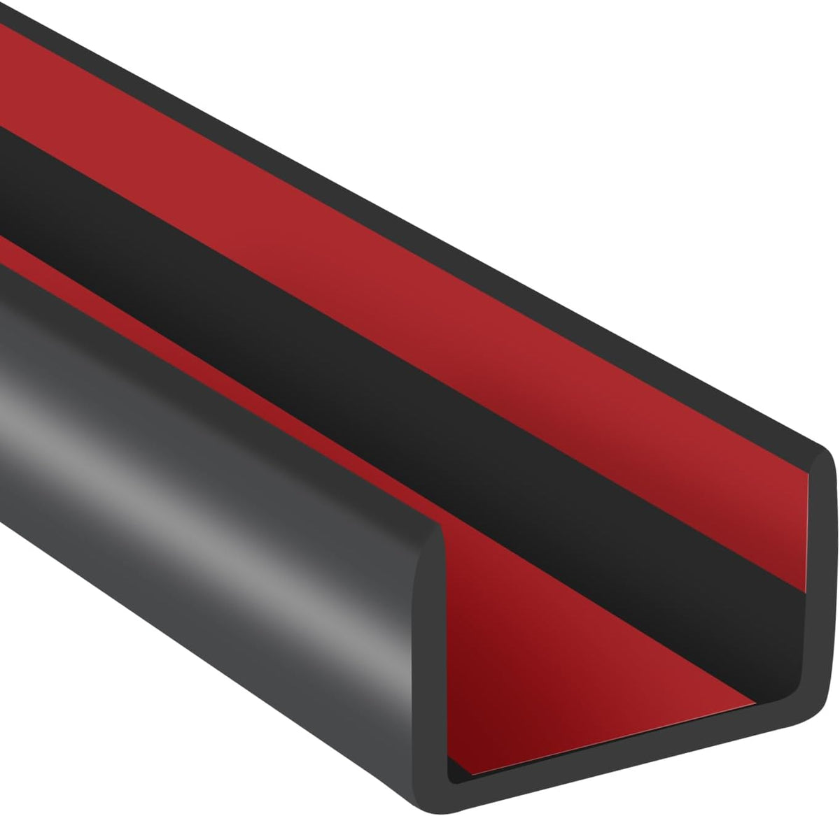 Rubber Edge Trim, 1/16" Self Adhesive Flexible U Channel Edge Protecter for Sheet Metal, Car Doors, U Shaped Sharp Edge Guards, Fit for 0-5/64" Wide Edge, Black Color, 10Ft, EPDM Material