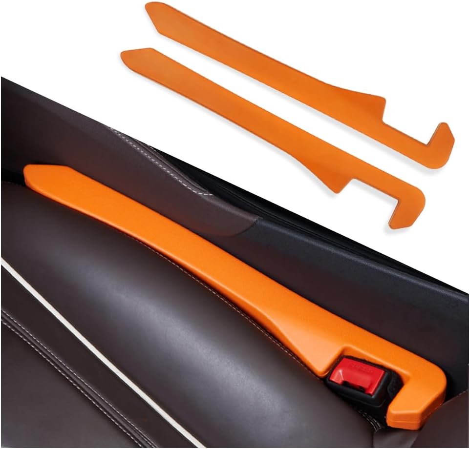 IHOTDER 2PCS Car Seat Gap Filler - Car Seat Gap Filler Organizer for Holding Phone,Key,Purse - Universal Car Gap Filler Fits Car Truck SUV Car Interior Accessories (Black/2PCS)…