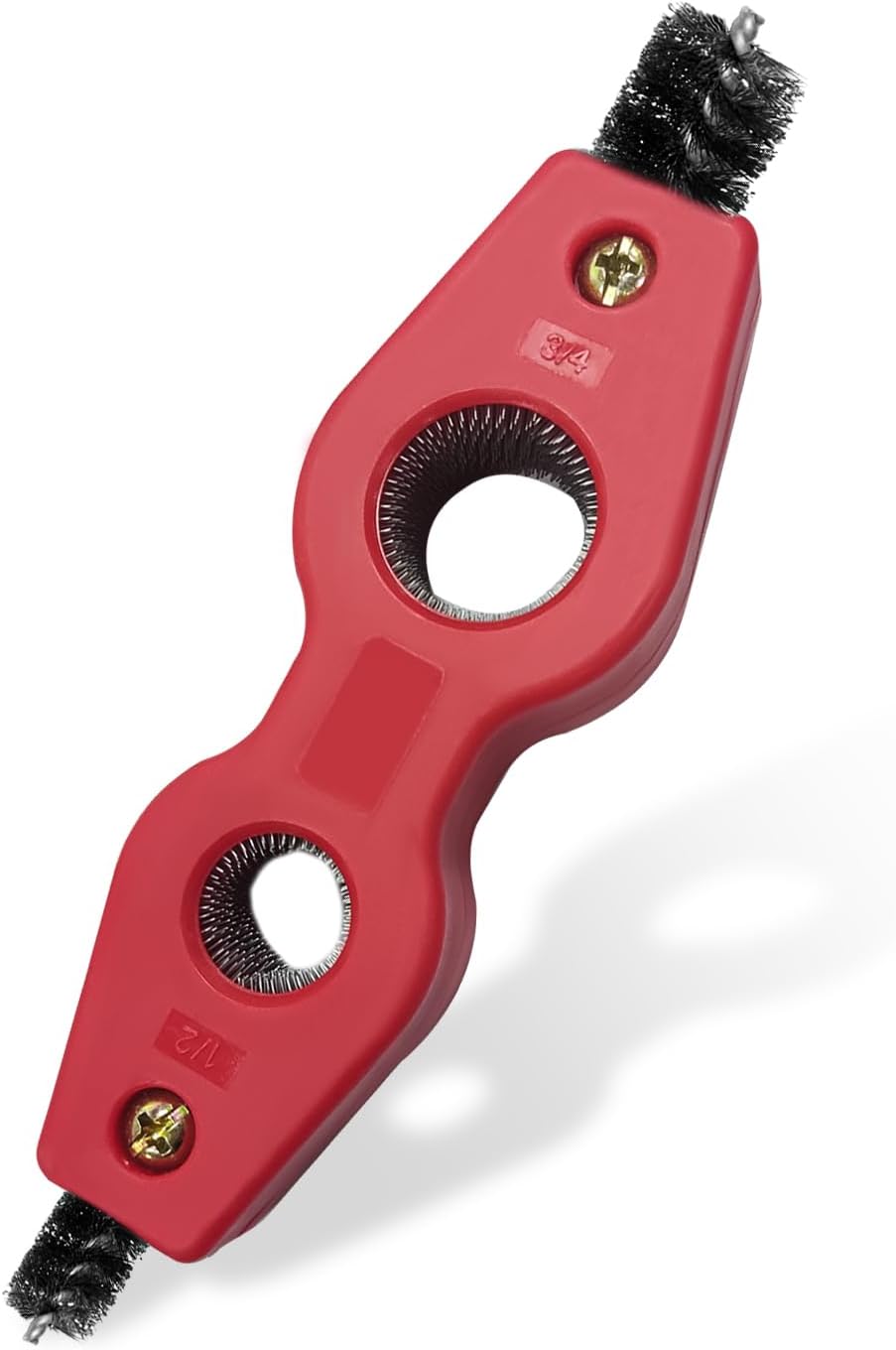 Ohleats Battery Terminal Cleaning Brush, 4 in 1 Anti-Corrosion Car Battery Cleaner, Vehicle Battery Terminals Machine Parts Cleaning Tool for Auto Marine, Universal Car Accessories (Yellow)