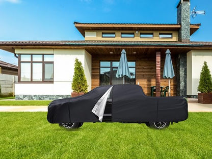 Car Cover Custom Fit for Honda CRV 1997-2025,Toyota RAV4 1996-2025, 6 Layers Truck Cover Waterproof All Weather for Automobiles,Outdoor Full Exterior Cover,Rain, Sun, Wind Protection,Black