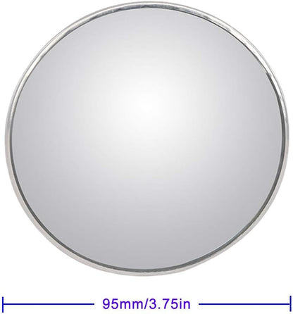 2Pcs 3 Inch Non-Adjustable Large Stick-On Convex Blind Spot Mirror, HD Glass Big Round Rear View, Strong Adhesive for Car, Van, SUV and Trucks (3"(75mm), Frameless)