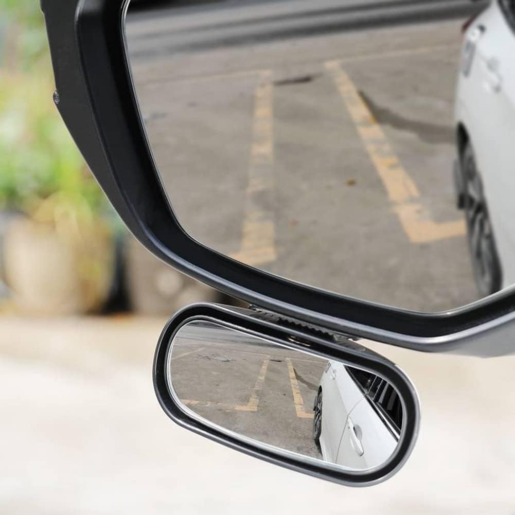 Blind Spot Mirror for Car 2 Pack, Adjustable Convex Wide-Angle Blindspot Mirrors, 360° Rotatable Small Stick-On Blind Side Mirror for Cars, SUVs & Trucks