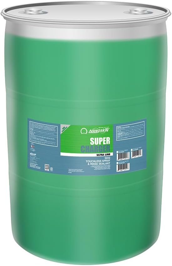 Nanoskin Ultra Line SUPER CHARGER SiO2 Touchless Spray-On/Rinse-Off Sealant 16 oz - Car Wash Paint & Glass Spray for Car Detailing | Safe for Cars, Trucks, Motorcycles, RVs & More | 100:1 Dilution