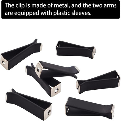 Dianrui 40PCS Black Square Head Car Vent Clips, 9mm Auto Air Conditioner Outlet, Air Freshener for Car Office Home