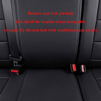 EKR Tacoma Car Seat Covers Custom Fit for Toyota Tacoma (Petrol) 2024 2025 2026 DoubleCab/CrewCab SR/SR5/TRD Sport/TRD Off-Road/Limited -Truck Seat Covers Full Set,Faux Leather(Black)