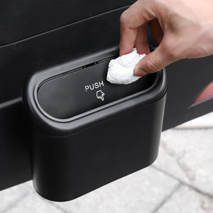 Accmor Car Trash Can with Lid, Leakproof Vehicle Garbage Organizer Holder Bin with 60 Pcs Trash Bags, Mini Auto Dustbin Interior Accessories Storage Container for SUV, Office, Home