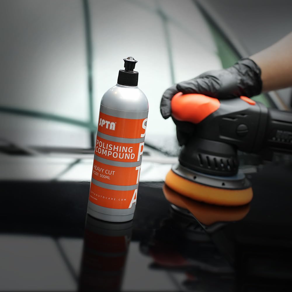 Mix Polishing Compound, SPTA 4.06oz (120ml) Polishing Compound Car Scratch & Swirl Remover Rubbing Compound & Finishing Polish Buffing Compound Swirl Remover for Cars Automotive Paint Correction