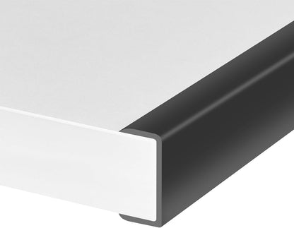 Rubber Edge Trim, Self-Adhesive Rubber Edge Trim, Edge Protector for Sheet Metal, EPDM Material, Fit 1/16"(1.0mm), Length 10Ft, Black Color, U Channel Edge Trim - Colors A