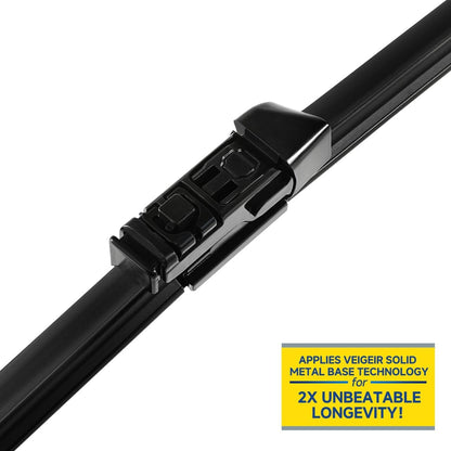 3 Pack Windshield Wiper Blades Compatible with Mazda CX-5 2017-2025 and CX-9 2016-2023, Front and Rear, 24" 18" 14" - Colors B