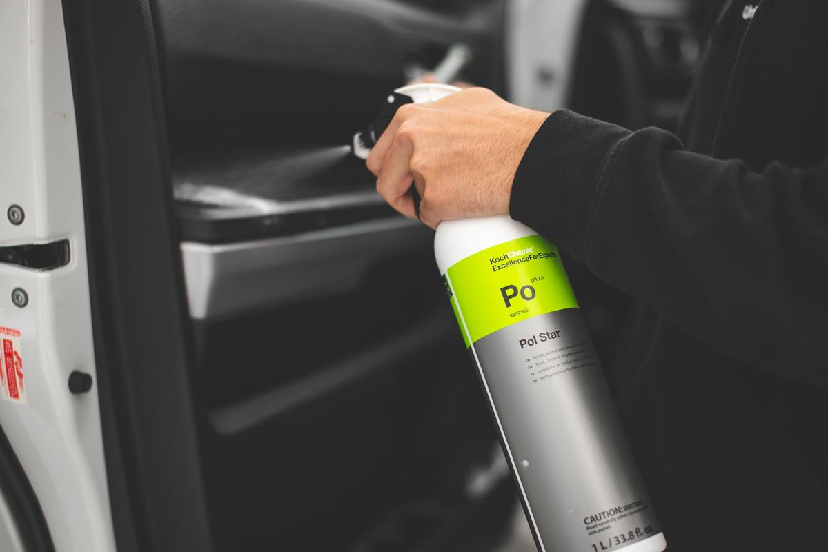 KOCHCHEMIE - Pol Star - Textile, Leather & Suede Cleaner; Natural Cleaner, Protection Formula; No Water Marks (1 Liter)